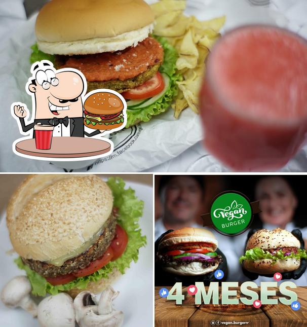 Os hambúrgueres do Vegan Burger irão saciar uma variedade de gostos