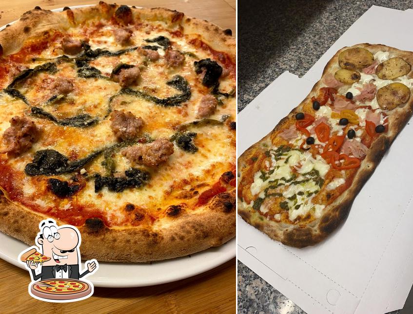 A Naviglio Pizzeria Gelateria, puoi ordinare una bella pizza