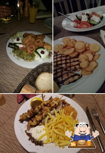 Nourriture à Restaurant Santorini