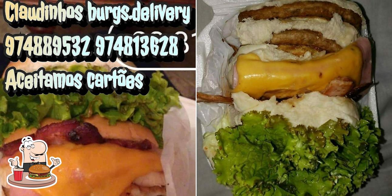 Delicie-se com um hambúrguer no Claudinhos burgs