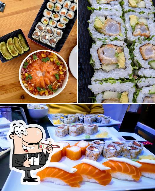 Prueba uno de sus diferentes tipos de sushi