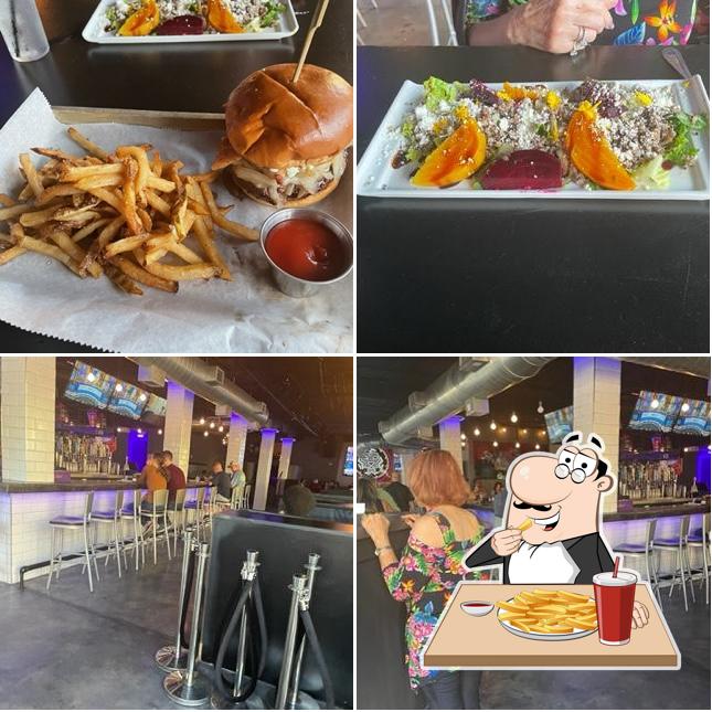 Try out French fries at The Den Sports Bar and Lounge