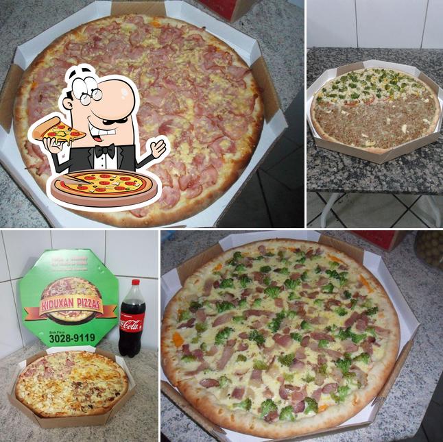 Peça diversos variedades de pizza