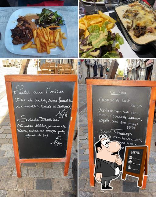 Découvrez le menu du jour sur le tableau