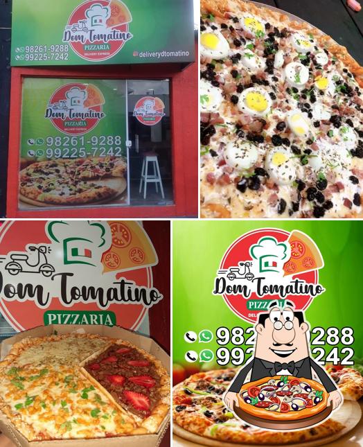 Escolha pizza no Delivery Dom Tomatino