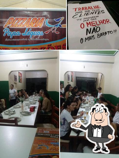 O interior do Pizzaria Papa Leguas