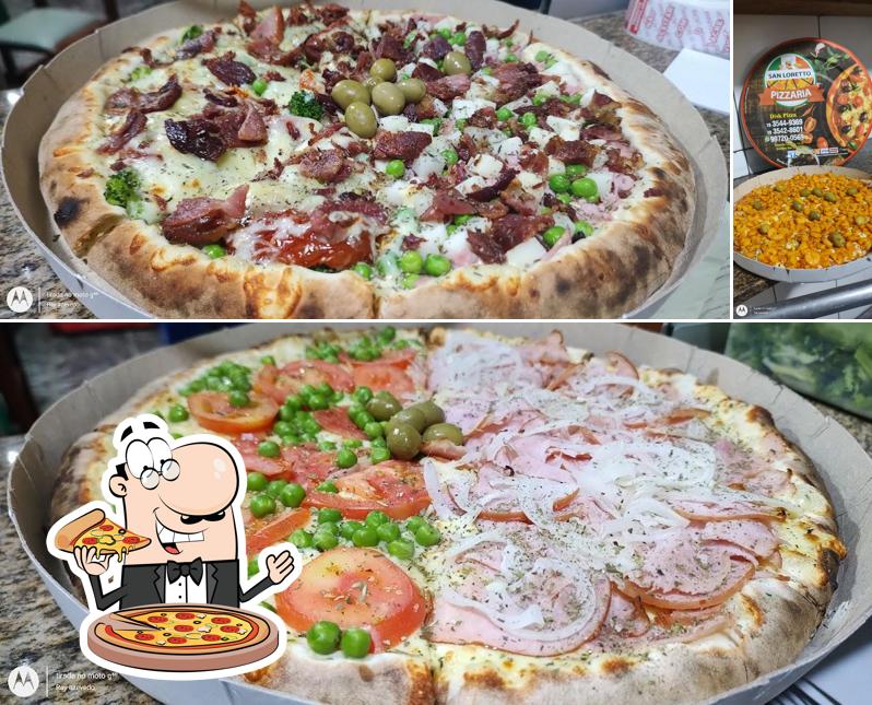 Experimente pizza no Restaurante E Pizzaria San Loretto