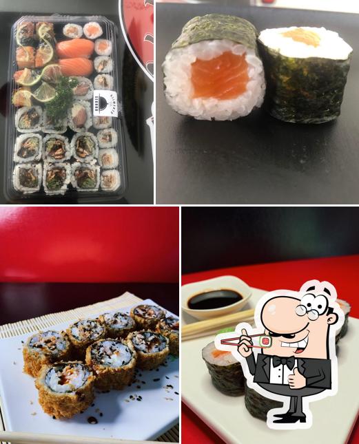 Prove diferentes opções de sushi