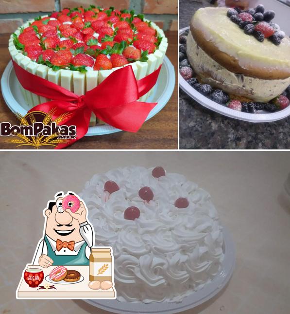 Bom Pakas Mix serve uma variedade de pratos doces