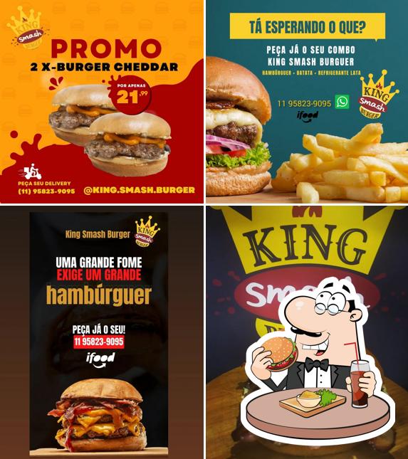 Hambúrguer em King Smash Burger