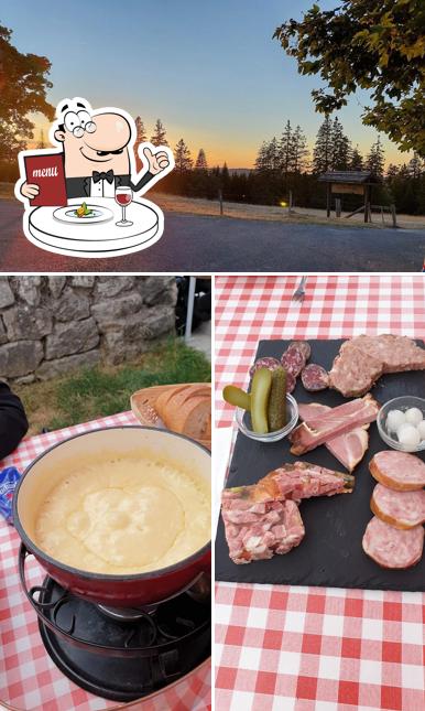 La cibo e esterno del ristorante
