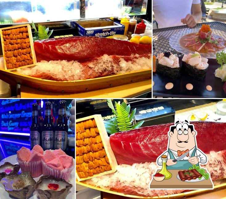 Get meat dishes at Mojo Thai & Sushi Bar