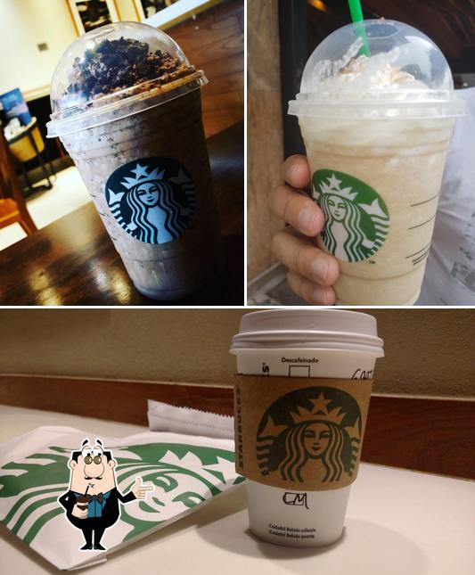 Starbucks provides a selection of drinks