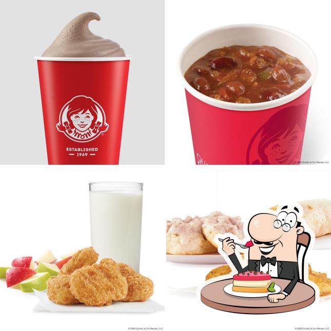 Wendy's provides a selection of sweet dishes