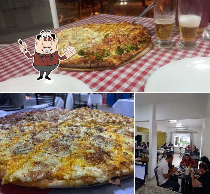 A imagem a Italian Pizza’s comida e interior