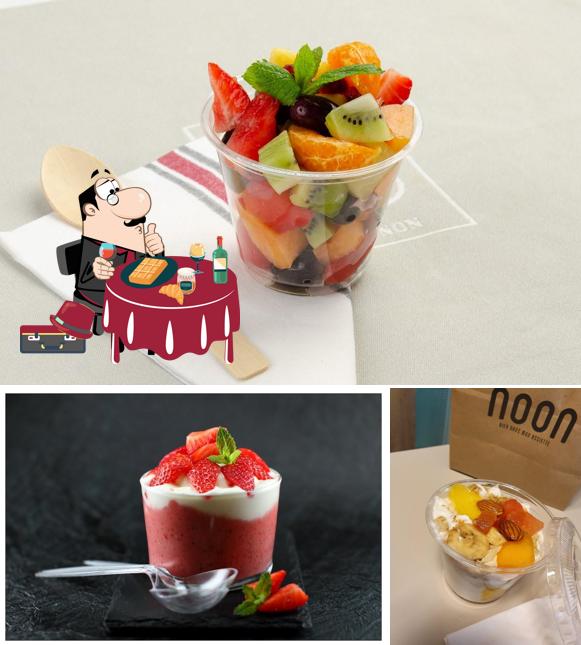 Noon serves a variety of sweet dishes