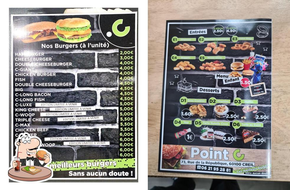 Les hamburgers de POINT C will satisferont différents goûts