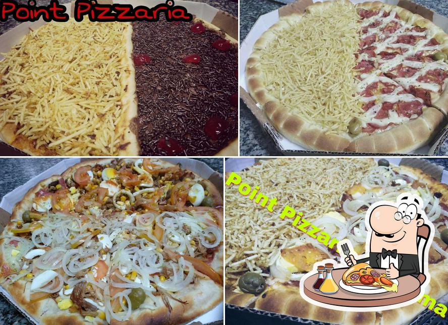 Peça diversos variedades de pizza