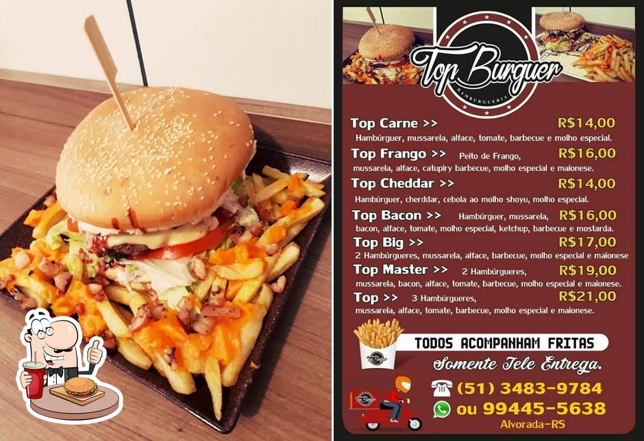 Consiga um hambúrguer no Top Burguer