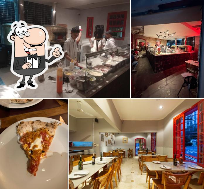 Sente em uma das mesas no La Braciera Pizza Napoletana - Higienópolis