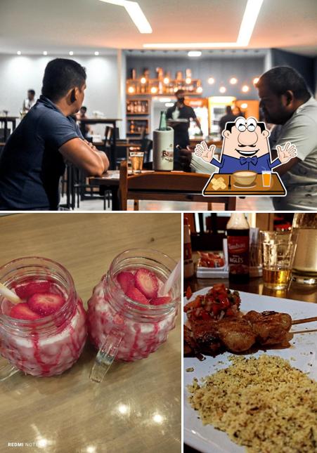 Entre diferentes coisas, comida e interior podem ser encontrados no Bar'ÃO Lounge & bar