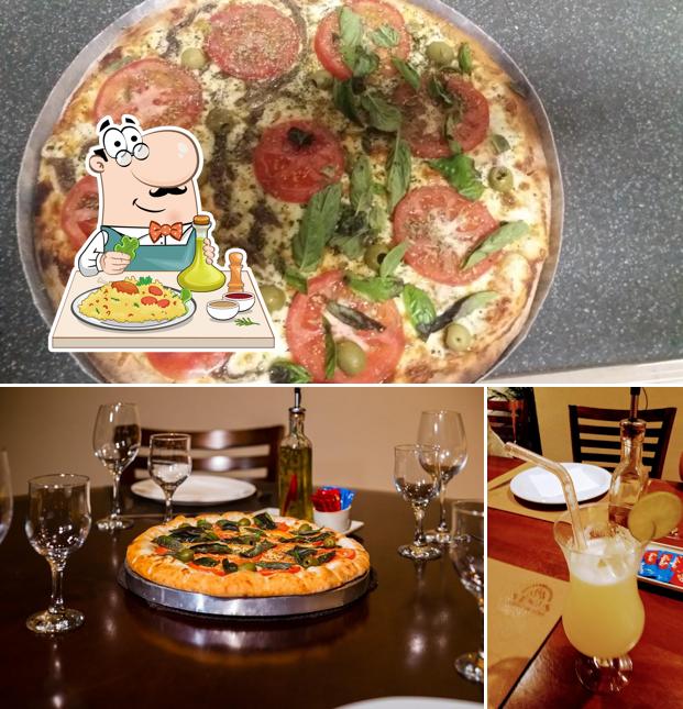 Comida em Pizzaria Vênus