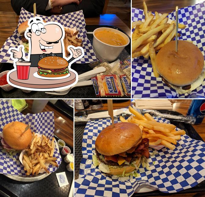 Get a burger at Blues Burger Bar