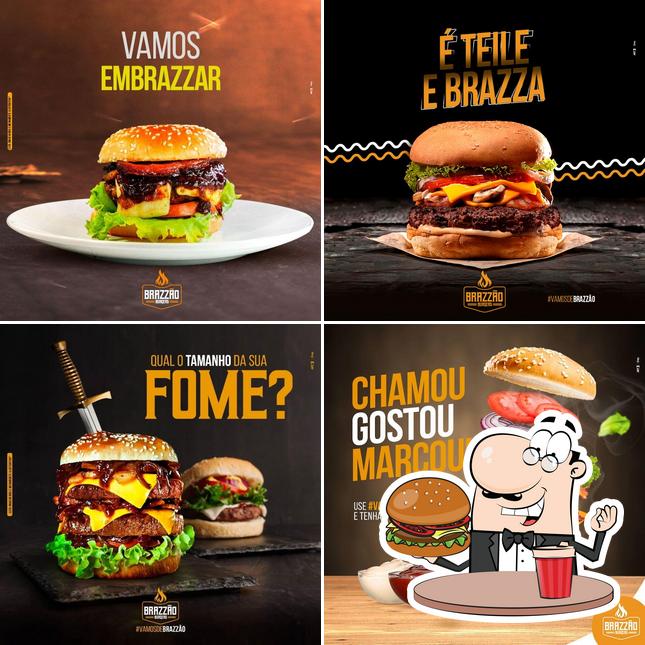 Peça um hambúrguer no Brazzão Burgers