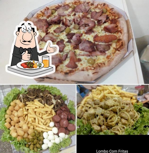 Comida em Pizzaria do Cristo