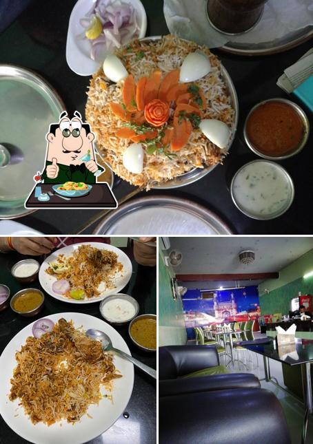 Food at The Hyderabadi Biryani House