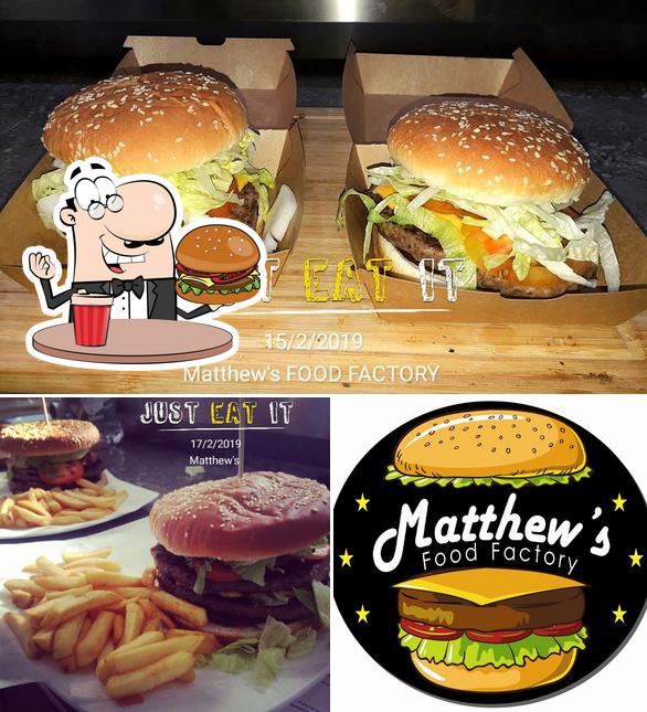 Prova un hamburger a Matthew's Food Factory