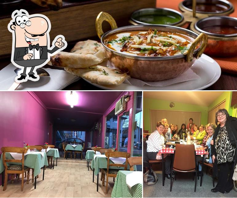 Observa las fotos donde puedes ver interior y comida en Mannu's Kitchen Indian Cuisine Maitland