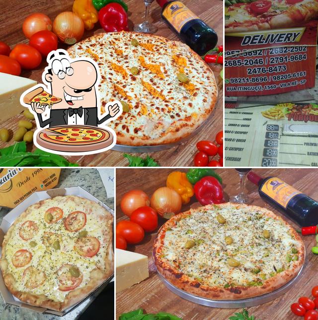 Consiga pizza no Pizzaria & Esfiharia 3 Garotos