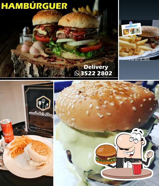 Experimente um hambúrguer no Suculentu"s Burger Hambúrguer Artesanal e Açai Artesanal 100% receita original