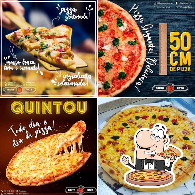 No BRUTA PIZZA, você pode pedir pizza