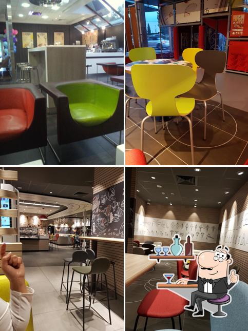 L'intérieur de Mc Donald's