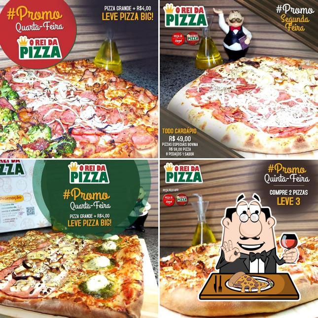 Peça pizza no O REI DA PIZZA quadrada