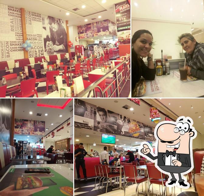 O interior do Johnny Rockets @ Shopping Cidade São Paulo