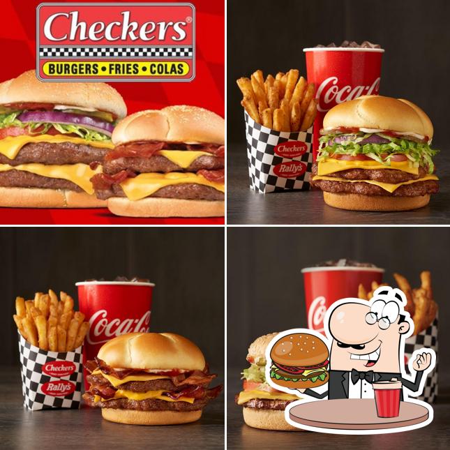 Get a burger at Checkers