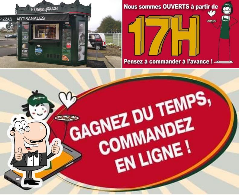 Voici une photo de Le Kiosque à Pizzas Lesneven et son distributeur 24/24h