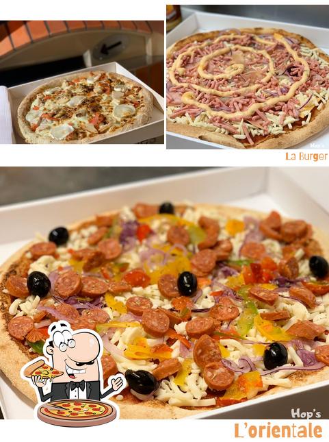 Choisissez différents types de pizzas