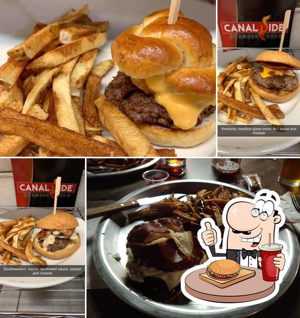 Canalside Event Center’s burgers will suit a variety of tastes