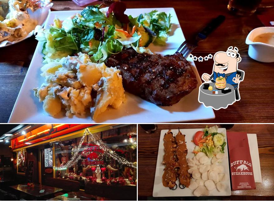 Comida en Buffalo Steakhouse