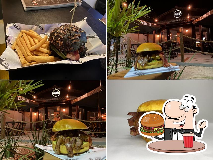 Os hambúrgueres do Skull Burguer irão satisfazer diferentes gostos