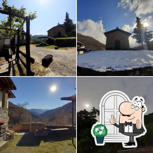 Puoi goderti l'aria fresca da seduto all'esterno di Agriturismo Brenzone