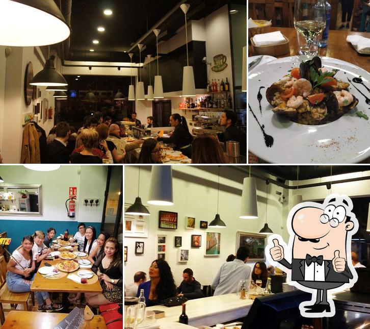 Здесь можно посмотреть изображение ресторана "Trattoria Cardellino - Pizzería en Madrid"