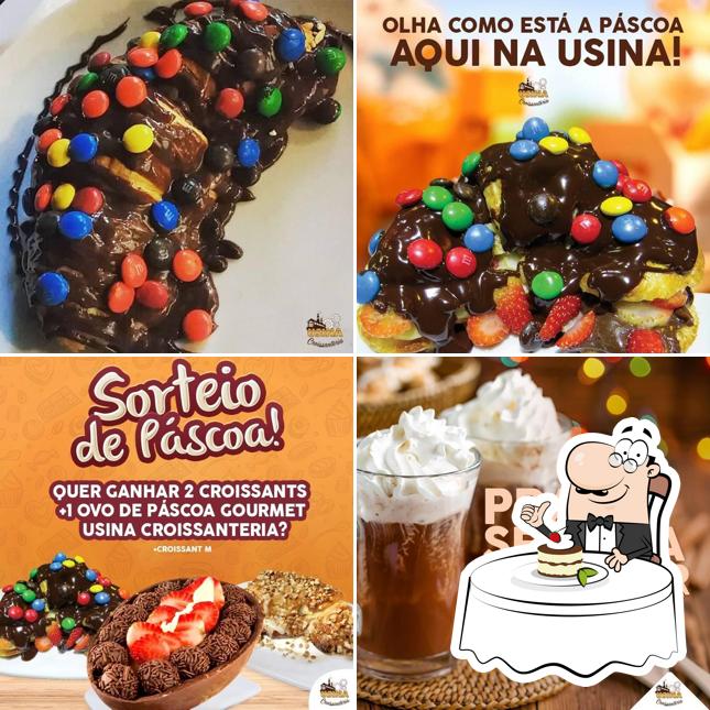 Usina Croissanteria Gourmet oferece uma seleção de pratos doces