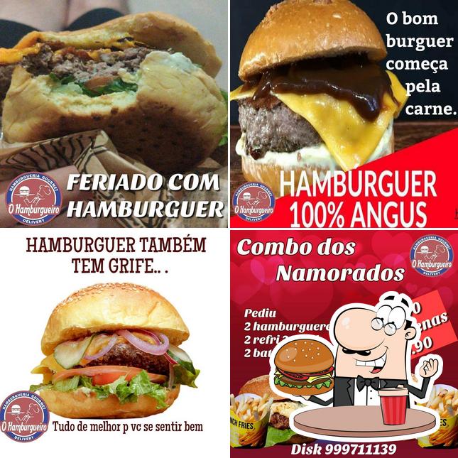 Os hambúrgueres do O hamburgueiro irão satisfazer uma variedade de gostos
