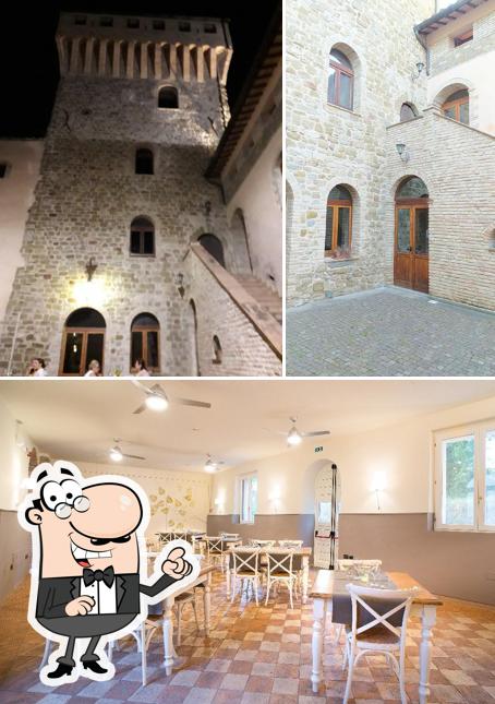 Dai un’occhiata alla foto che raffigura la esterno e interni di Osteria Della Torre di Assisi