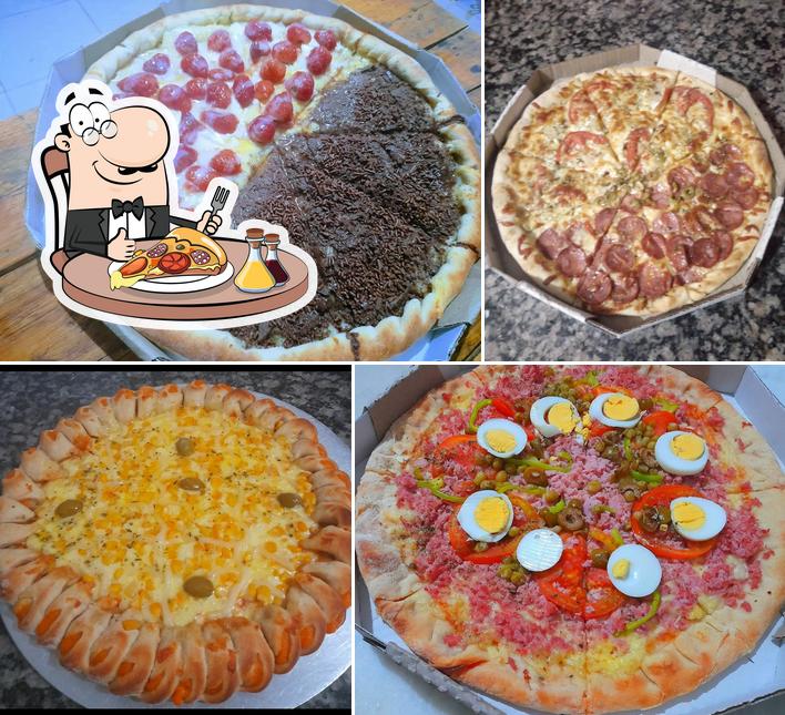 Consiga diferentes tipos de pizza